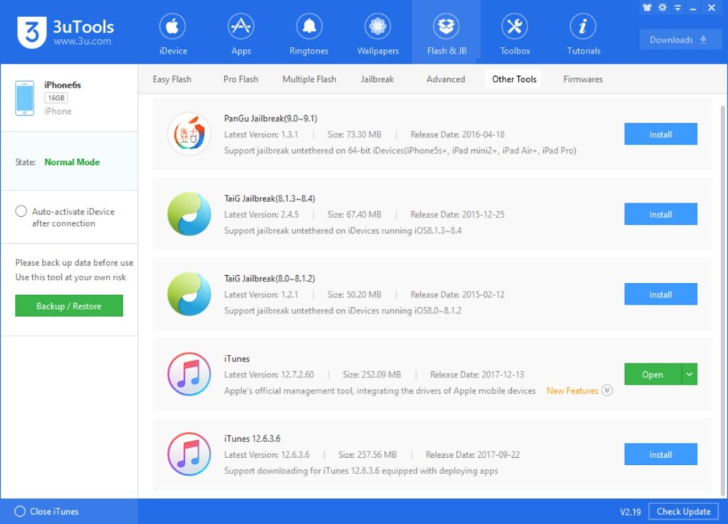برنامج 3uTools - لقطة شاشة 5