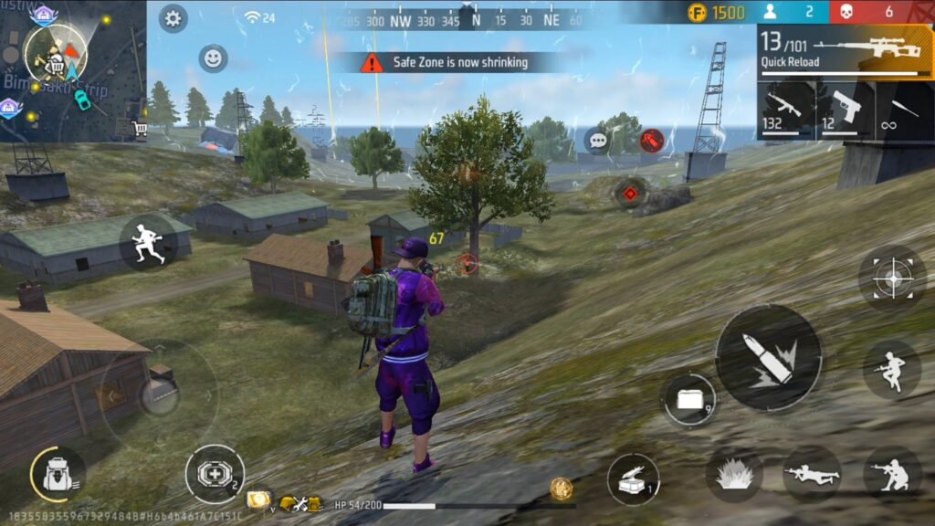 لعبة Free Fire Advance - لقطة شاشة 1