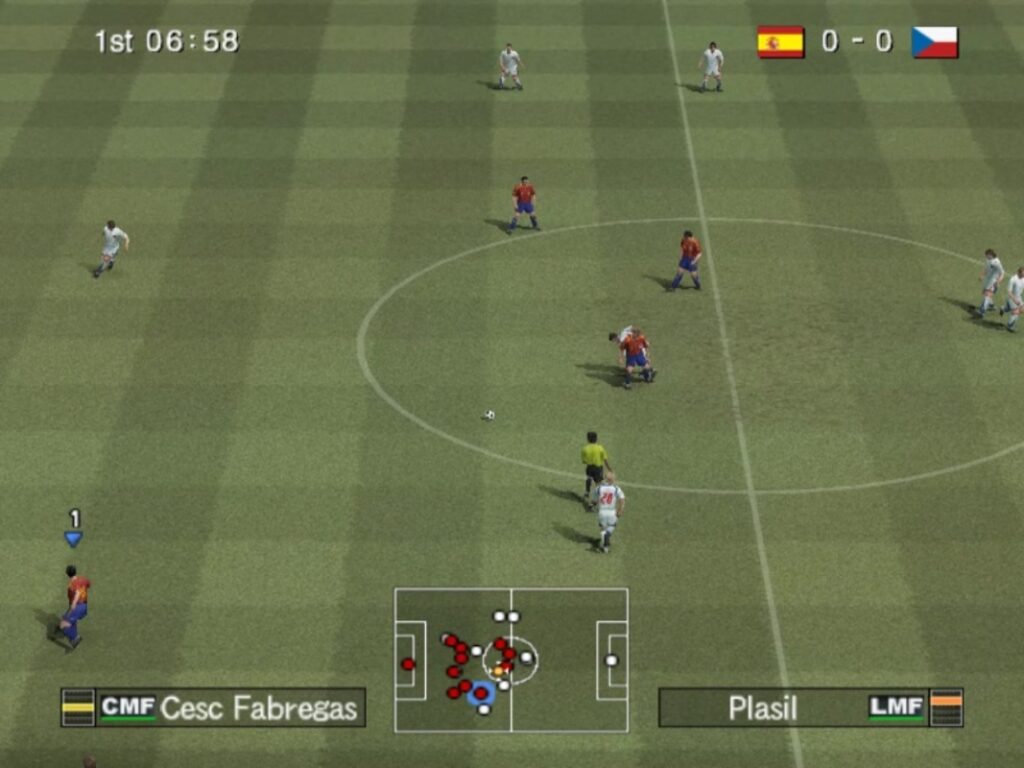 لعبة Pro Evolution Soccer 6 - لقطة شاشة 5