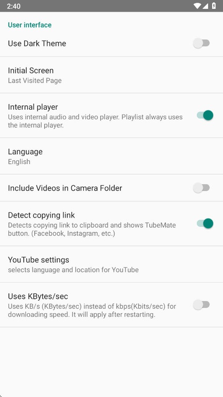 تطبيق TubeMate - لقطة شاشة 2
