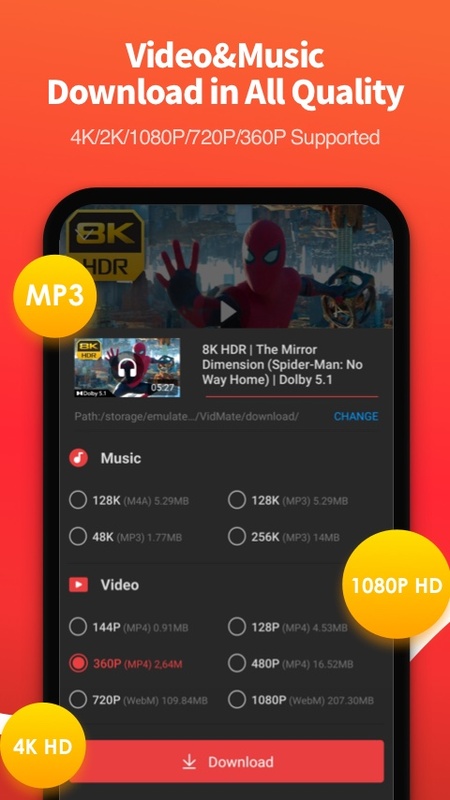 تطبيق VidMate - HD video downloader - لقطة شاشة 3