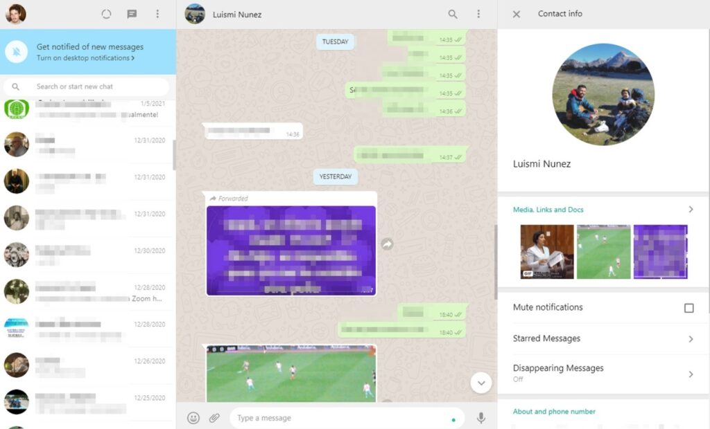 برنامج WhatsApp Desktop - لقطة شاشة 4