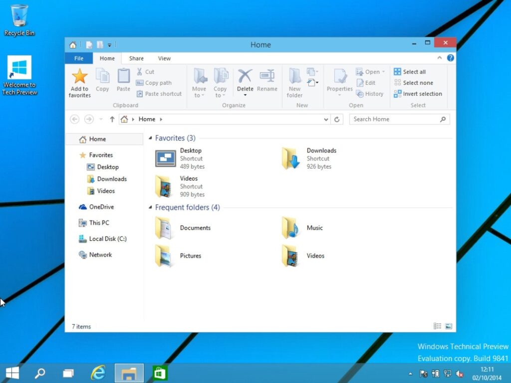 برنامج Windows 10 - لقطة شاشة 1