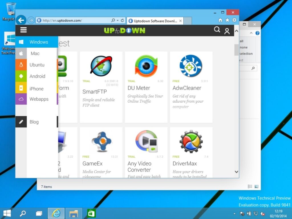 برنامج Windows 10 - لقطة شاشة 4
