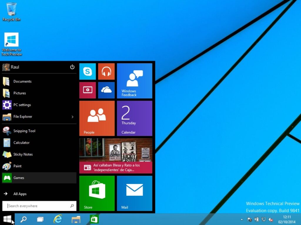 برنامج Windows 10 - لقطة شاشة 5