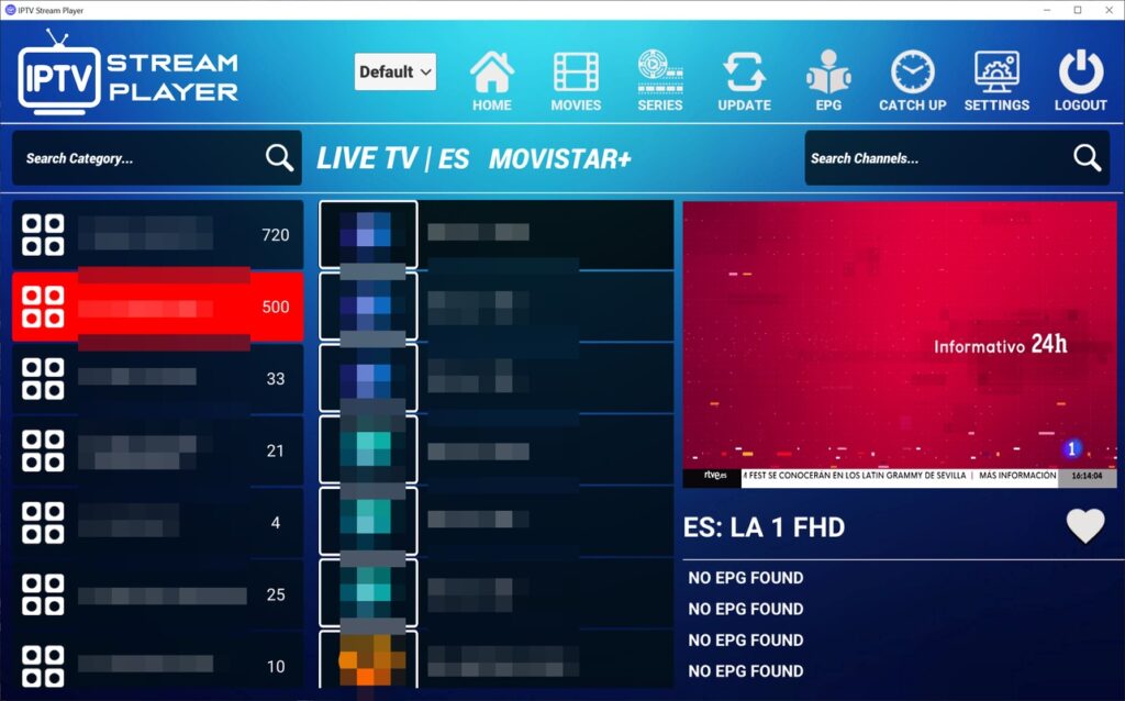 برنامج IPTV Stream Player - لقطة شاشة 2