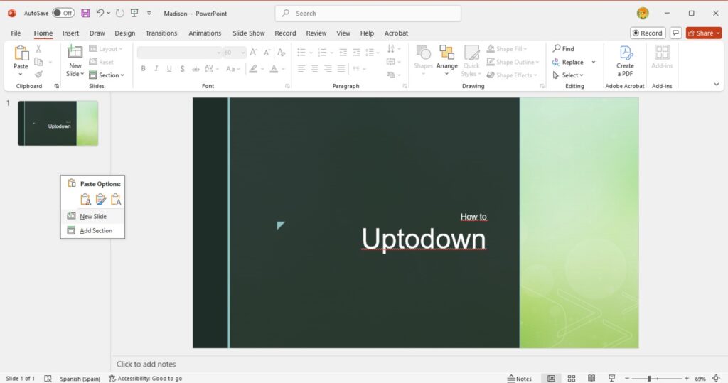 برنامج Microsoft PowerPoint - لقطة شاشة 1