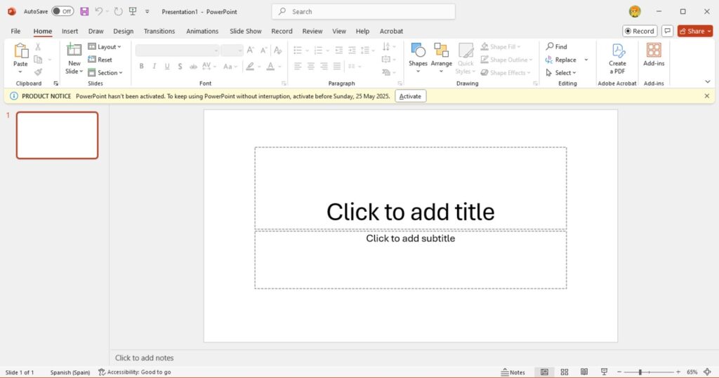 برنامج Microsoft PowerPoint - لقطة شاشة 5