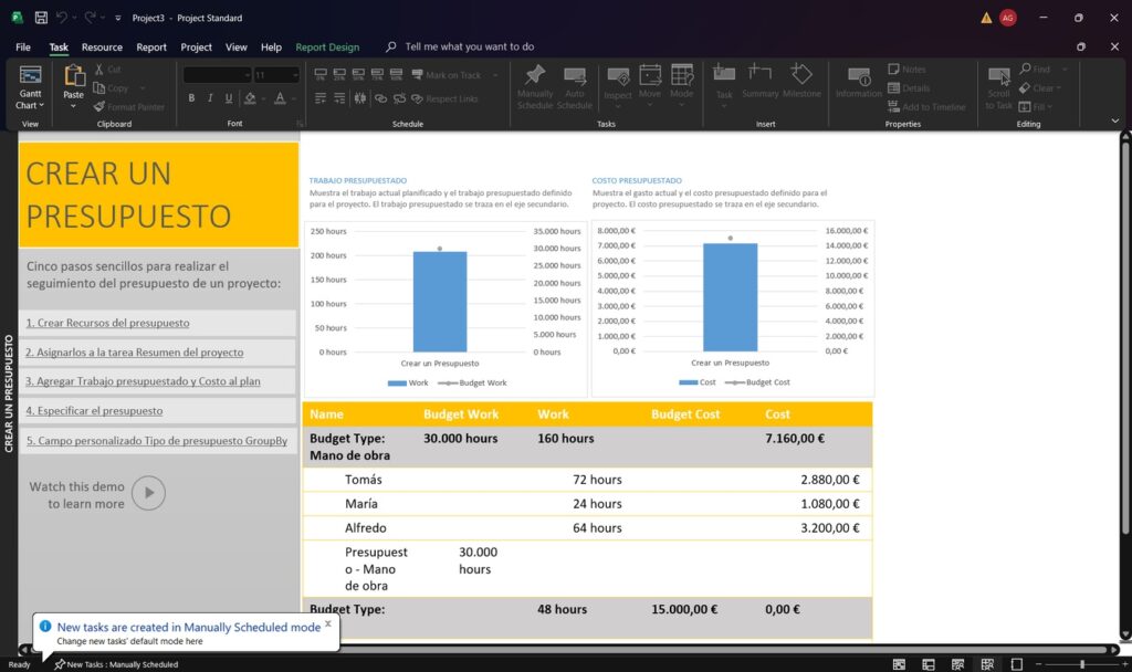 برنامج Microsoft Project - لقطة شاشة 3