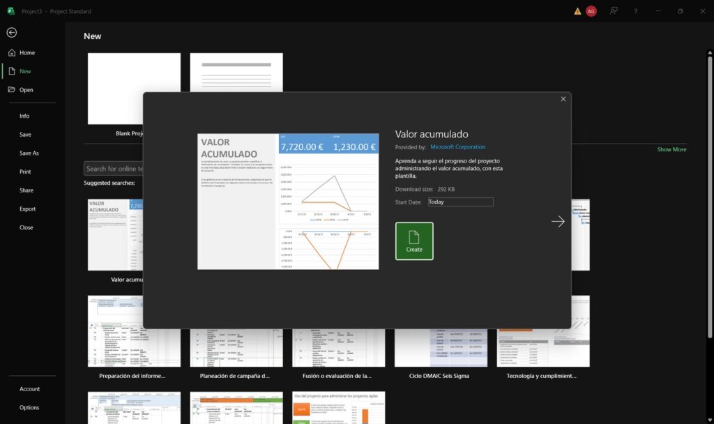 برنامج Microsoft Project - لقطة شاشة 4