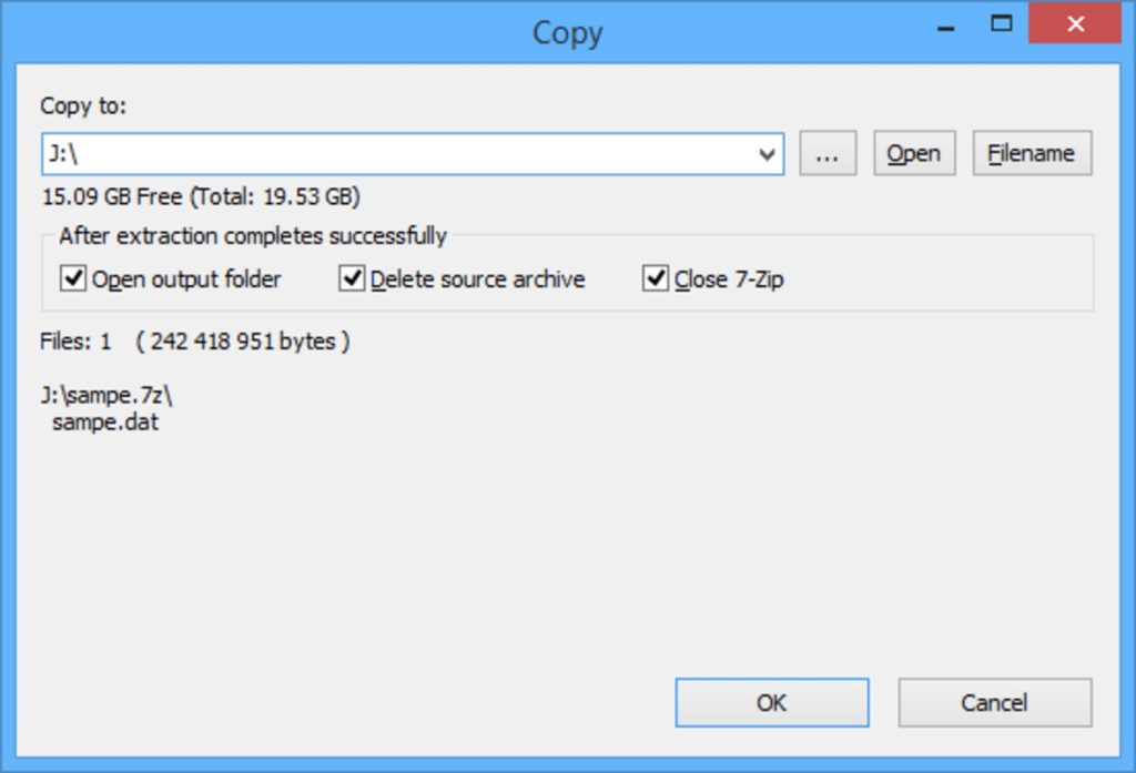برنامج 7-Zip - لقطة شاشة 5