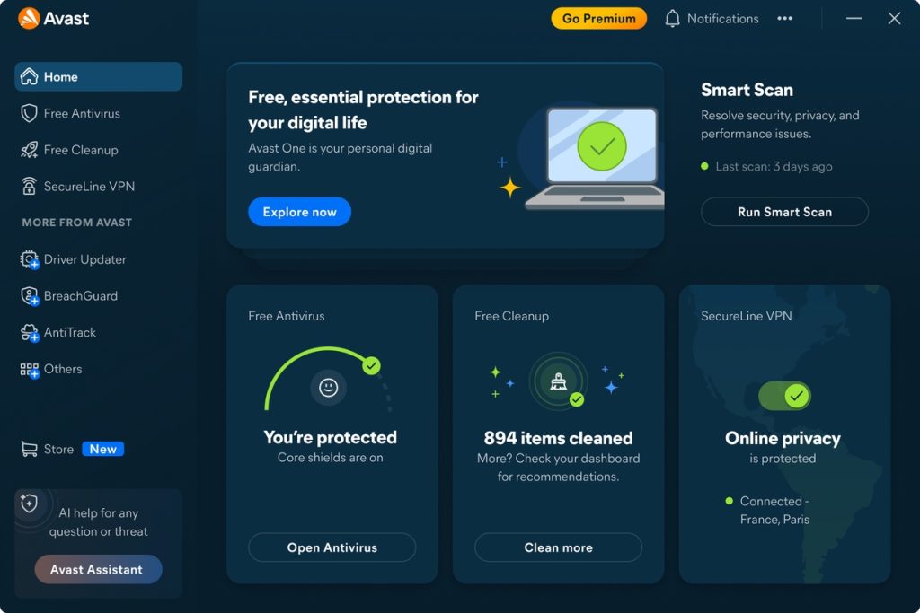 برنامج Avast One Free Antivirus - لقطة شاشة 5