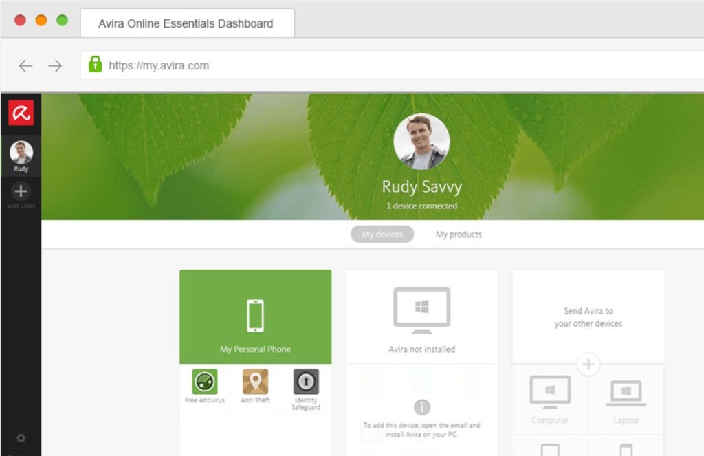 برنامج Avira Free Security - لقطة شاشة 1