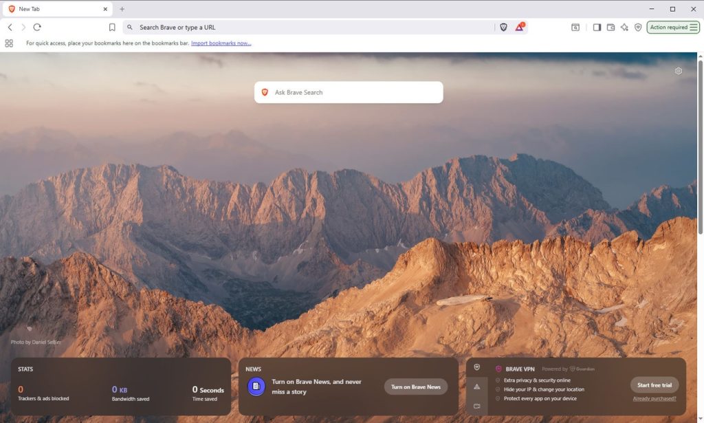 برنامج Brave Browser - لقطة شاشة 3