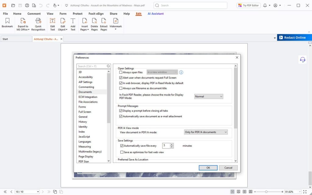 برنامج Foxit PDF Reader - لقطة شاشة 2