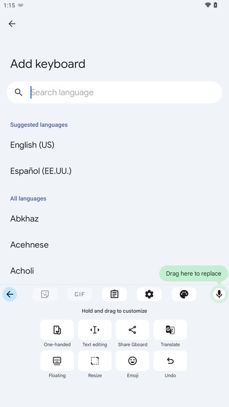 تطبيق Gboard - لقطة شاشة 2