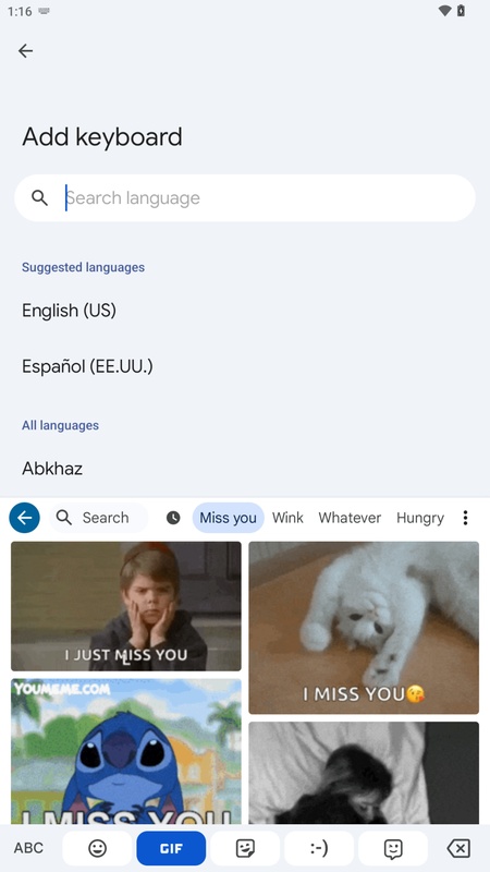 تطبيق Gboard - لقطة شاشة 4