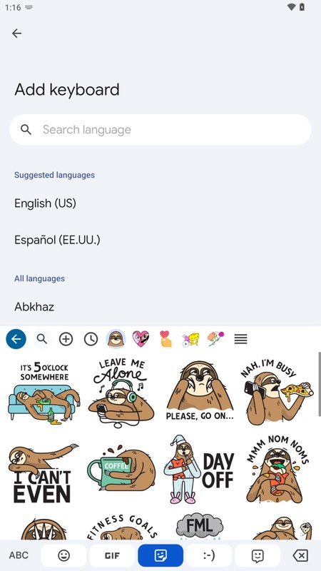 تطبيق Gboard - لقطة شاشة 5
