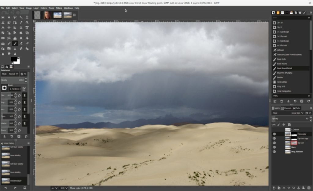 برنامج GIMP - لقطة شاشة 2
