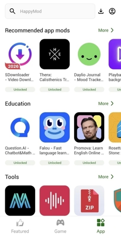 تطبيق HappyMod - لقطة شاشة 2