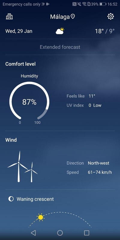 تطبيق HUAWEI Weather - لقطة شاشة 2