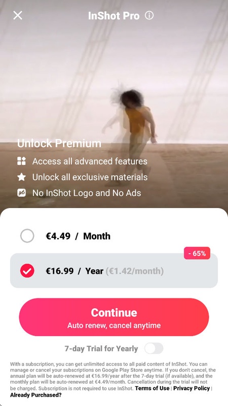 تطبيق InShot - لقطة شاشة 3