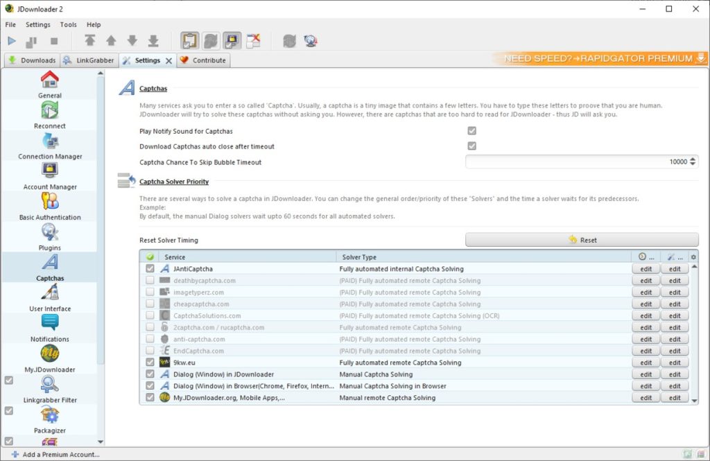 برنامج JDownloader - لقطة شاشة 3