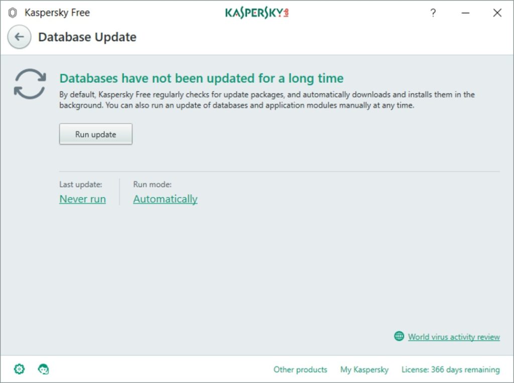 برنامج Kaspersky Free - لقطة شاشة 3