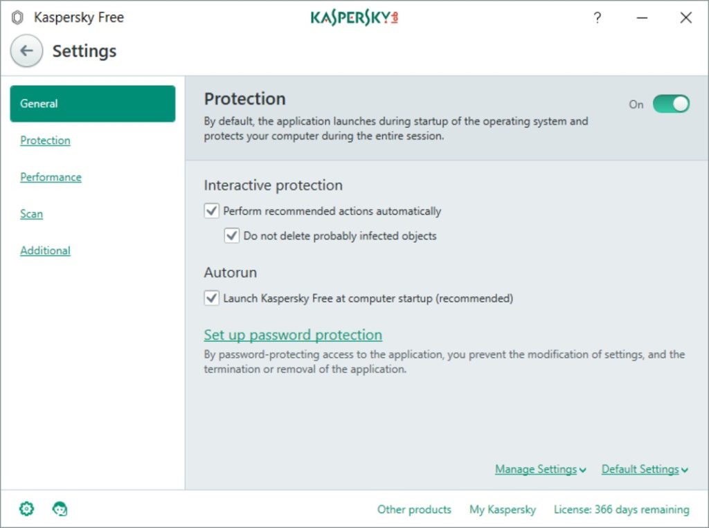 برنامج Kaspersky Free - لقطة شاشة 5