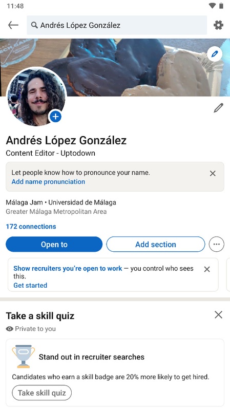 تطبيق LinkedIn - لقطة شاشة 3