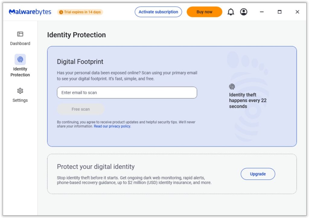 برنامج Malwarebytes - لقطة شاشة 2
