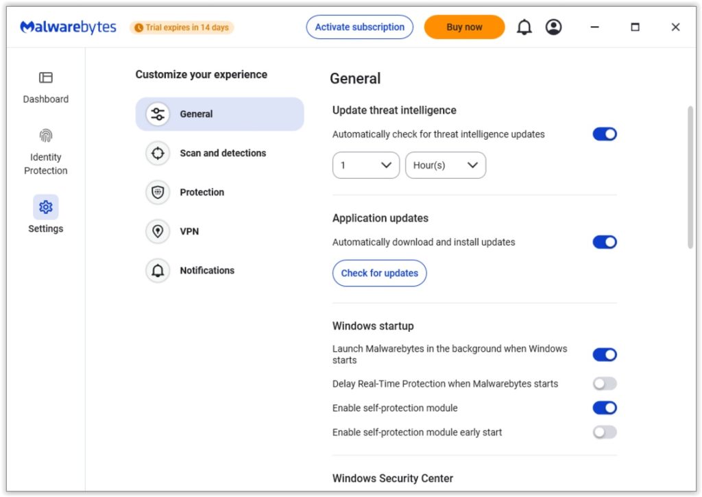 برنامج Malwarebytes - لقطة شاشة 3