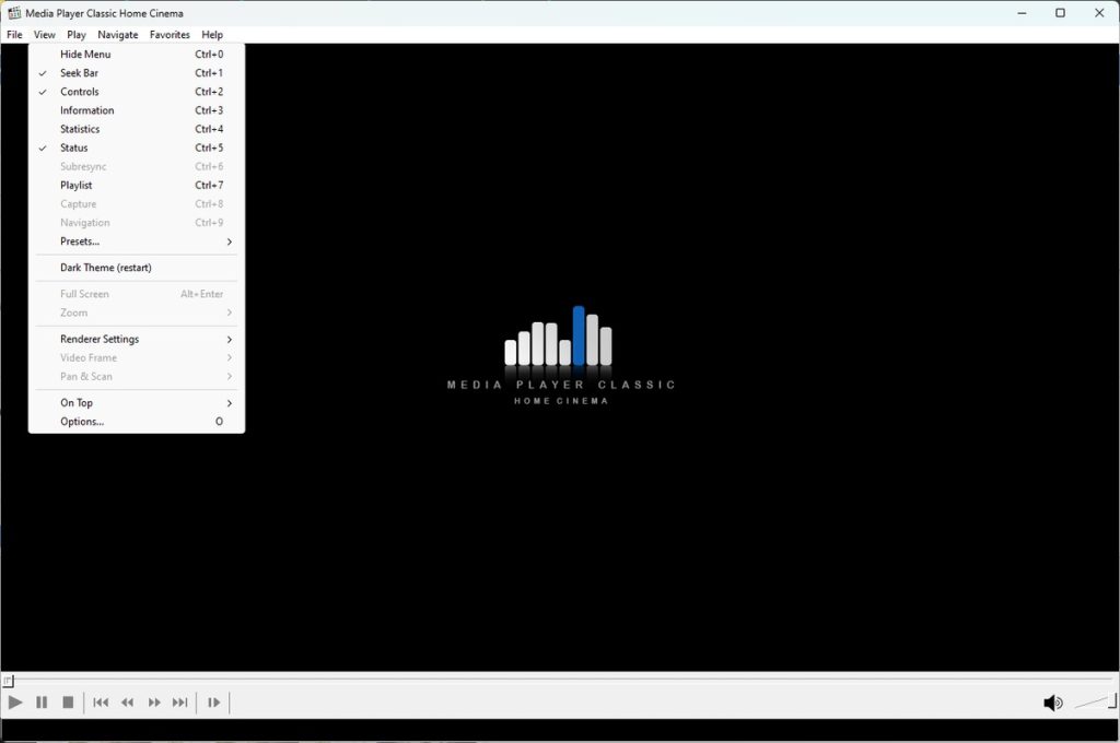 برنامج Media Player Classic - Home Cinema (MPC-HC) - لقطة شاشة 5