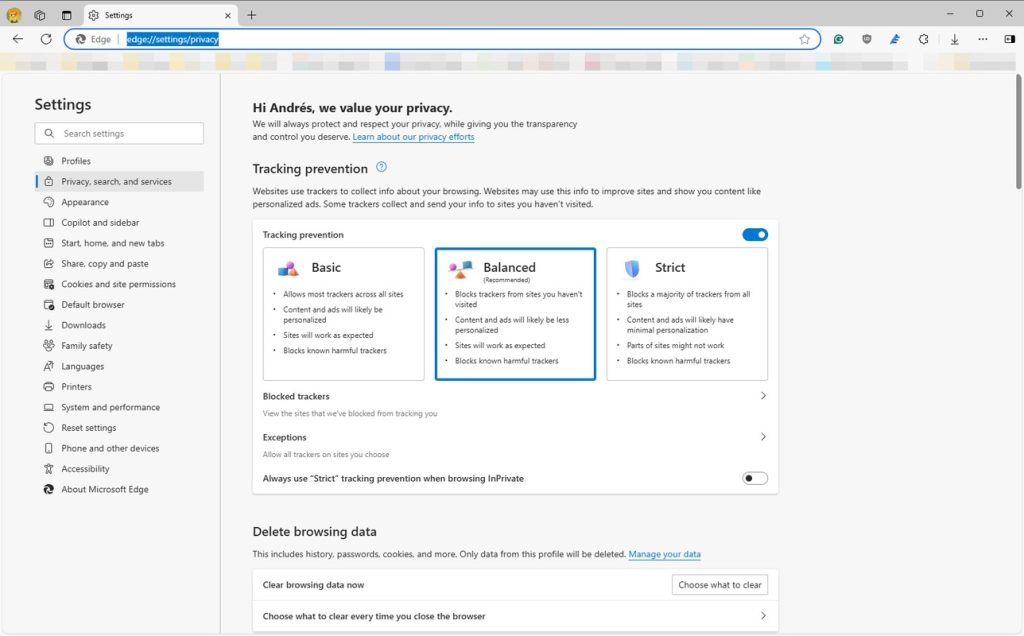 برنامج Microsoft Edge - لقطة شاشة 2