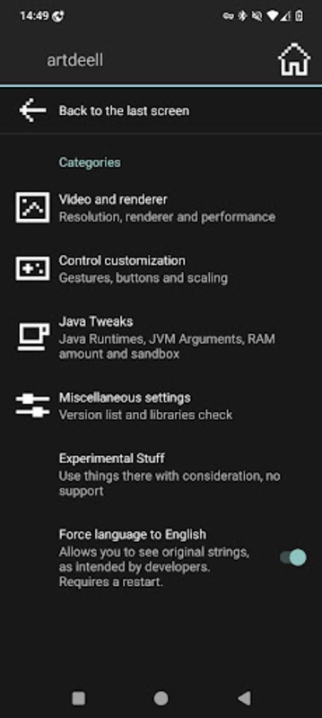 تطبيق MojoLauncher - لقطة شاشة 2