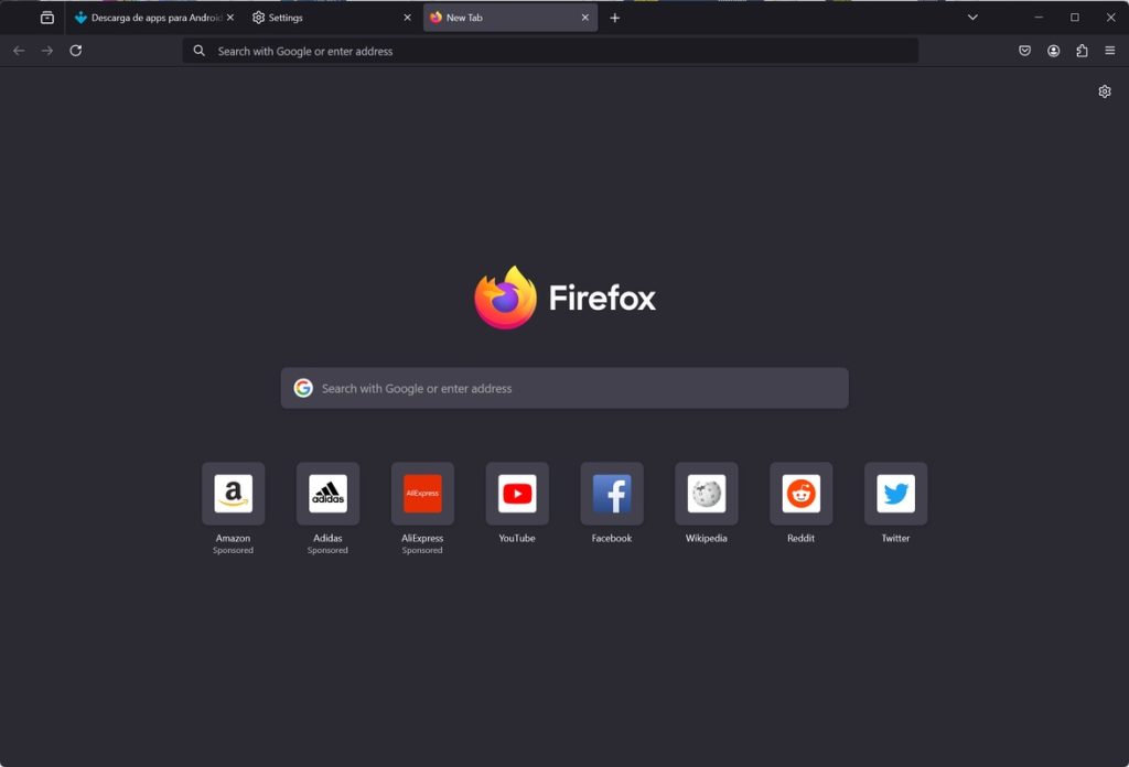 برنامج Mozilla Firefox - لقطة شاشة 1