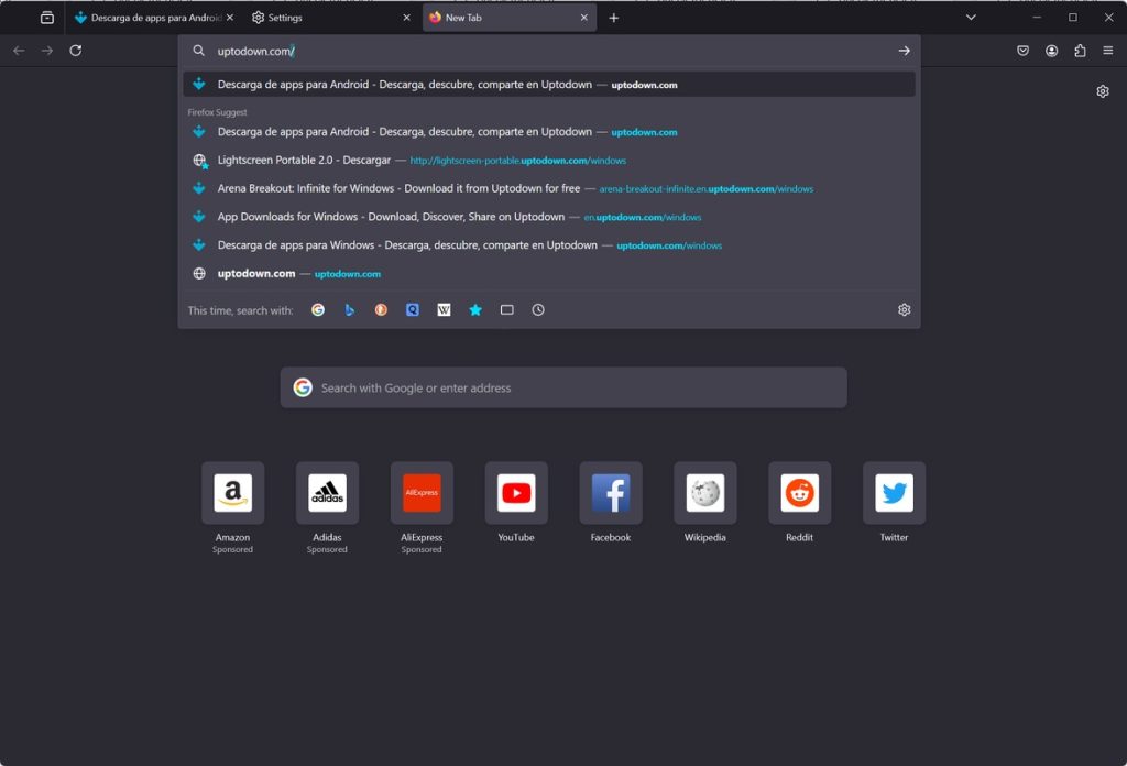 برنامج Mozilla Firefox - لقطة شاشة 2