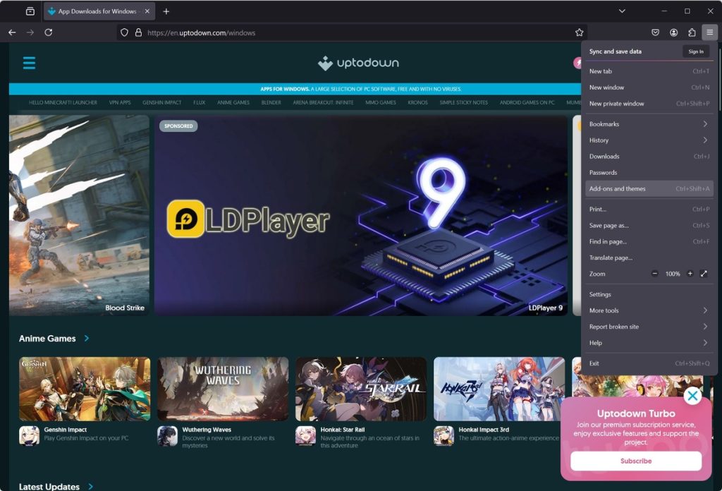 برنامج Mozilla Firefox - لقطة شاشة 5