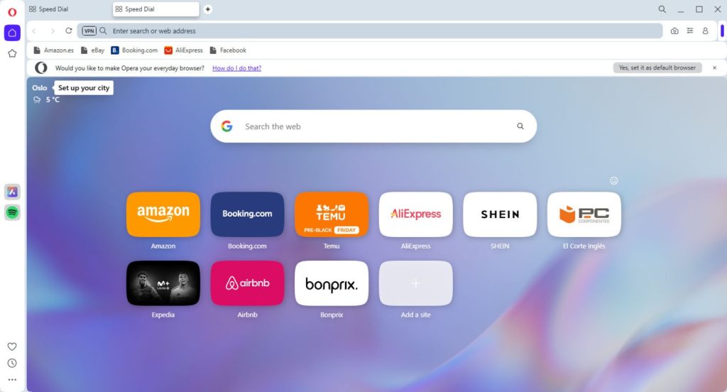 برنامج Opera - لقطة شاشة 5