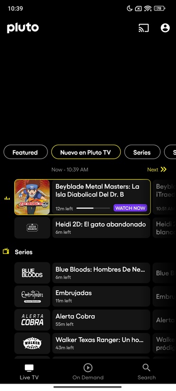 تطبيق Pluto TV - لقطة شاشة 3