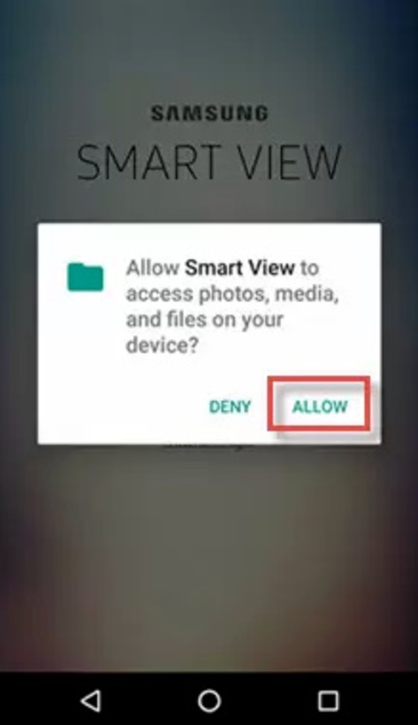 تطبيق Samsung Smart View - لقطة شاشة 1