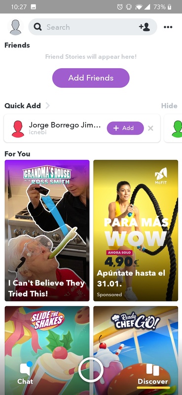 تطبيق Snapchat - لقطة شاشة 2
