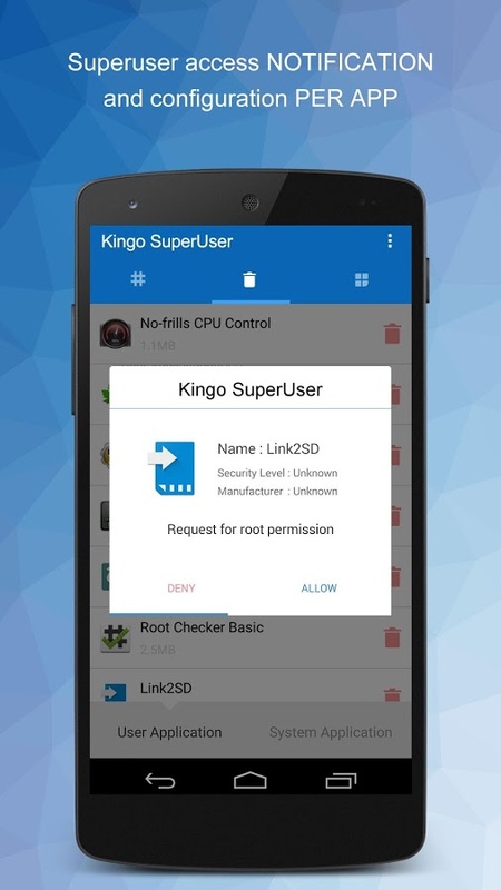 تطبيق SuperUser - لقطة شاشة 4