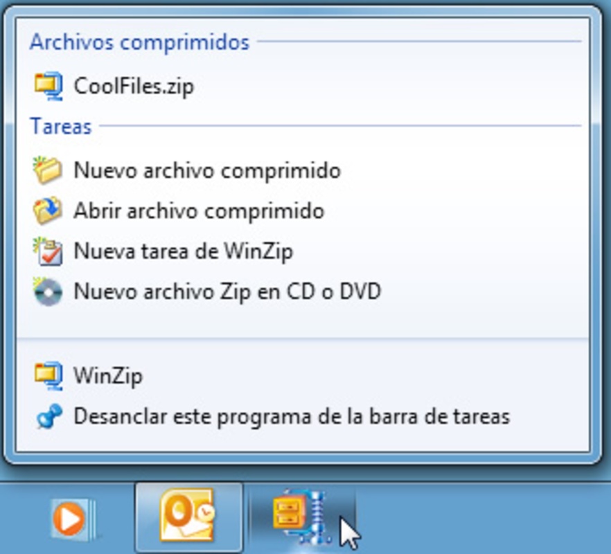 برنامج WinZip - لقطة شاشة 2