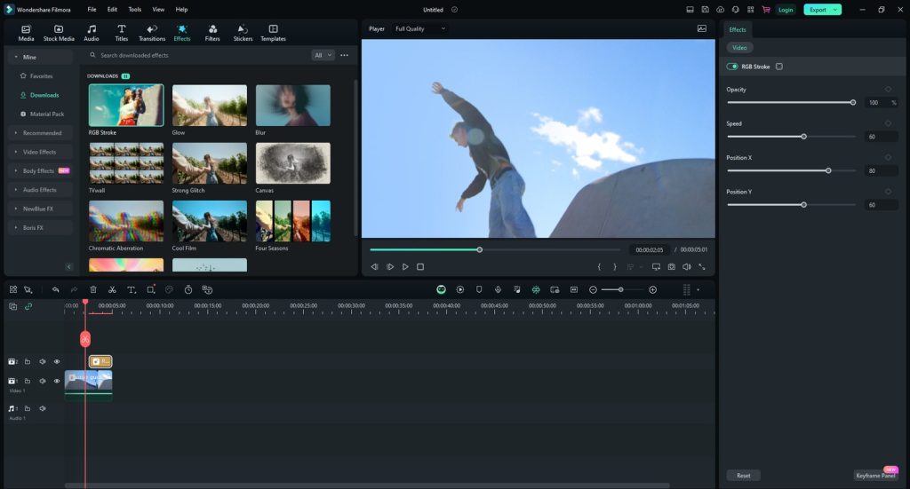 برنامج Wondershare Filmora - لقطة شاشة 1