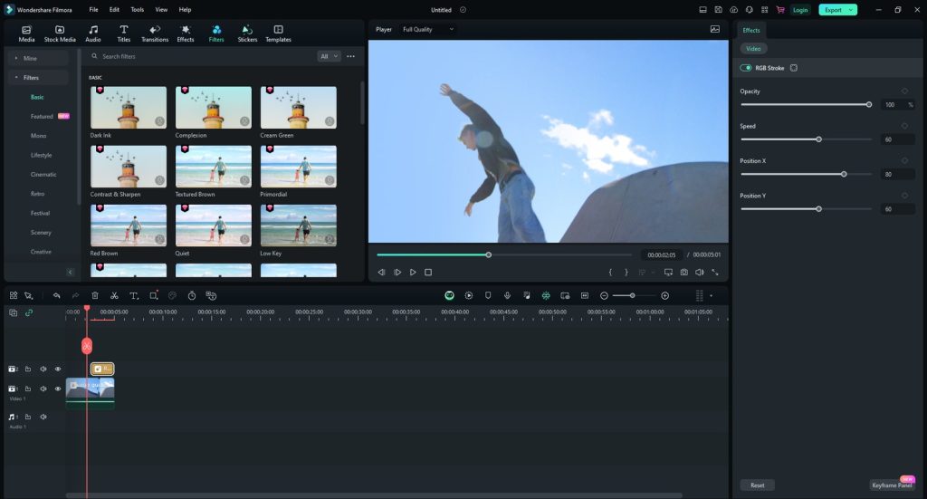 برنامج Wondershare Filmora - لقطة شاشة 3