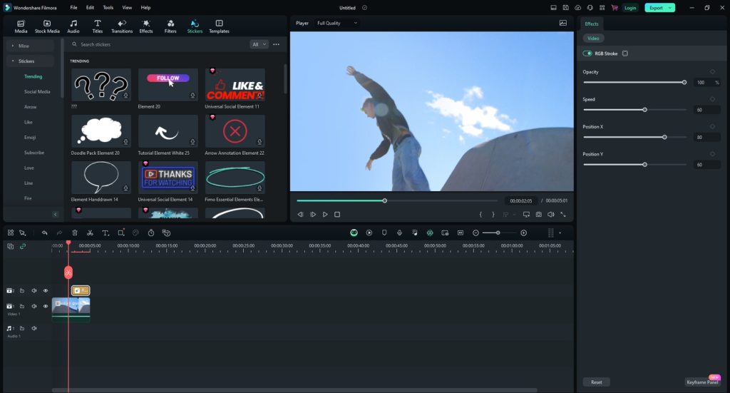 برنامج Wondershare Filmora - لقطة شاشة 4