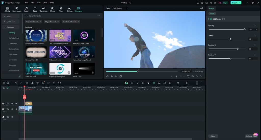 برنامج Wondershare Filmora - لقطة شاشة 5