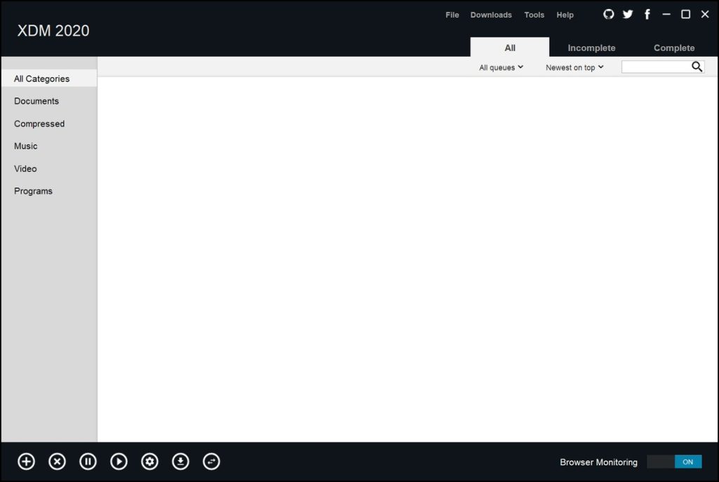 برنامج Xtreme Download Manager (XDM) - لقطة شاشة 1