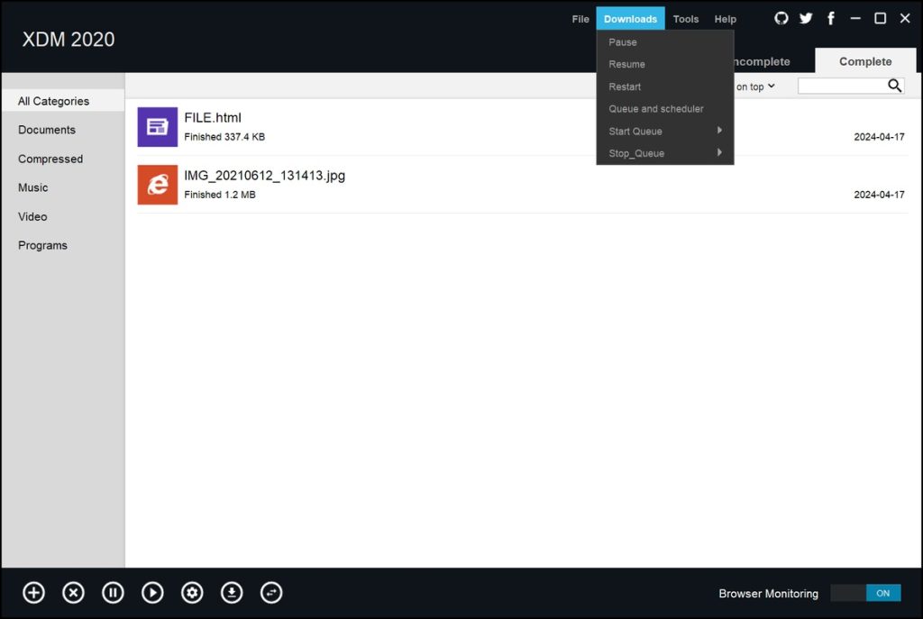 برنامج Xtreme Download Manager (XDM) - لقطة شاشة 3